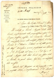 1809 112 PRATO sur lettre pour PISTOIA. Superbe