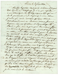 1810 P.110.P LIVOURNE sur lettre pour un officier de marine à bord ...