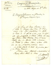 1813 113 PORTO-FERRAIO sur lettre pour LIVOURNE. Superbe