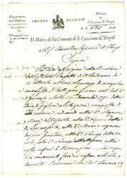 1810 114 RADICOFANI rouge sur lettre pour CHIUSI. TTB