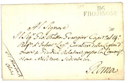1811 116 FROSINONE sur lettre pour ROMA. Superbe