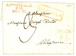 1808 Raume D' ITALIE PAR PARME + MODENA encadré + REGGIO L.I. sur ...
