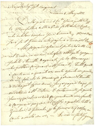 1812 Rare cachet P.P. FLORENCE ESTAFETTES sur lettre pour NAPLES. ...