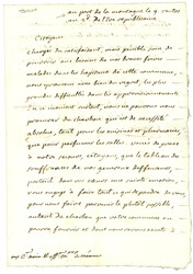 An 2 2e DIV. ARMEE D' ITALIE sur lettre avec texte daté PORT DE A ...