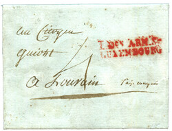 An 3 L Don ARM. S / LUXEMBOURG en rouge sur lettre avec texte pour ...