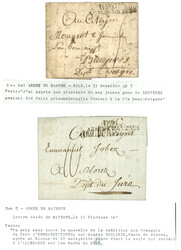 An 7 Bau Gal ARM. DU DANUBE daté BALE et An 7 Don C ARM. DE MAYENCE ...