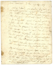 1807 No65 GRANDE-ARMEE rouge sur lettre de "THORN". TB texte ...