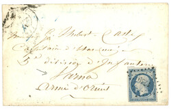 GUERRE de CRIMEE - Tarif MILITAIRE pour VARNA (BULGARIE) : 1854 20c ...