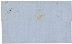 20c (no14A) pd obl. cachet d' essai 1818 Délié sur lettre de LYON. ...