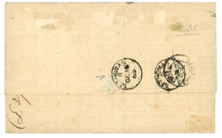 1869 80c (no32) obl. GC 2240 + MARSEILLE sur lettre pour ST THOMAS ...
