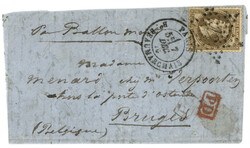 BALLON MONTE : 30c (no30) obl. ETOILE 12 + PARIS 7 dec 70 sur lettre ...