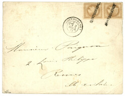 GUERRE 1870 - cachet Provisoire : 1871 Paire 10c (no28) obl. ...