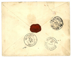 Destination DESIRADE (GUADELOUPE) : 1883 25c SAGE obl. ALBI TARN sur ...