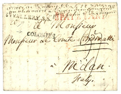 1790 COLONIES (type rare) + ST VALERY S.S. + P.PAYE PARIS rouge sur ...