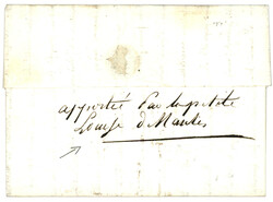 GUYANE : 1817 COL. PAR LORIENT sur lettre avec texte de CAYENNE pour ...