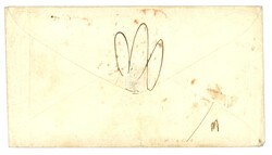 1846 PARIS + PD + Grande Taxe 7 rouge + PAID + "HALIFAX STEAMER" sur ...