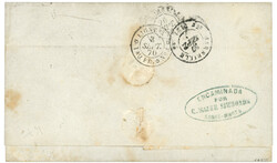 RIO ACHA - COLOMBIE : 1870 rare cachet consulaire STE MARTHE + Taxe ...