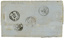 1878 ARGENTINA 8c (x2) + REPUB.ARG. MARSEILLE sur lettre (pd) pour la ...