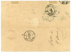 TUNISIE - LA GOULETTE : 1869 40c (no31) obl. GC 5121 + LA GOULETTE ...