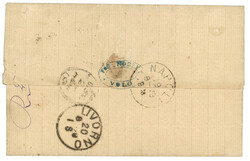 VOLO : 1879 25c SAGE rouge obl. Griffe Italienne COI POSTALI FRANCESI ...