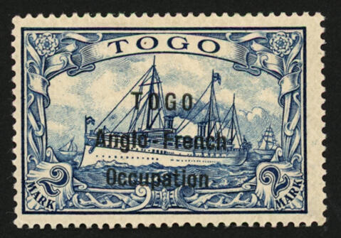 TOGO : 2 Mark (no42) type I (3mm) neuf *. Tirage 40 exemplaires. Cote ...