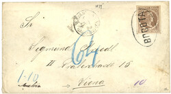 COLOMBIA : 1879 10c canc. BOGOTA + T Tax marking + 64 tax marking in ...