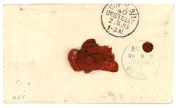 GAMBIA to AUSTRIA : 1895 2 1/2d canc. BATHURST on envelope to VIENNA ...