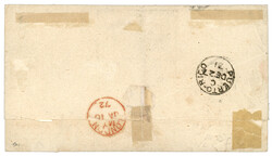 PORTO-RICO - British P.O. : 1871 GB 1d + 6d canc. C61 + "ULTRAMAR" ...