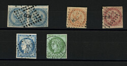 INDOCHINE - COCHINCHINE : AIGLE Paire 20c + 40c + 80c + 25c CERES obl ...