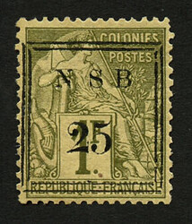 NOSSI-BE : 25 s/ 1F (no18) neuf *. TTB centrage. Tirage 200. Cote ...