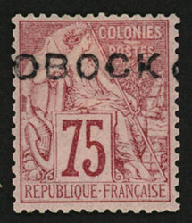 OBOCK : 75c (no19) TB centrage neuf *. Cote 450€. Signé SCHELLER. ...