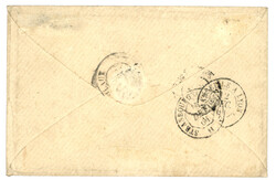 Bureau A - SAIGON : 1861 Paire 20c (no14) TTB margée obl. CECA + ...