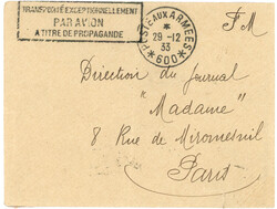 SYRIE : 1933 POSTE AUX ARMEES 600 + TRANSPORTE EXCEPTIONNELLEMENT PAR ...