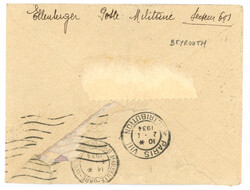 SYRIE : 1933 POSTE AUX ARMEES 600 + TRANSPORTE EXCEPTIONNELLEMENT PAR ...