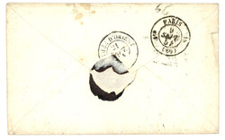Tarif MILITAIRE pour VARNA (BULGARIE) : 1854 20c (no14) TTB margé ...