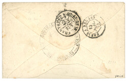 Type SAGE utilisé en INDOCHINE : 1878 FRANCE 15c + 25c SAGE obl. ...