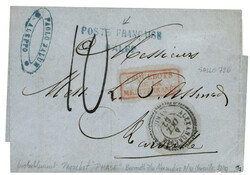 ALEP : 1862 POSTE FRANCAISE D' ALEP + ALEXANDRETTE SYRIE + Taxe 10 ...