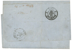 ALEP : 1862 POSTE FRANCAISE D' ALEP + ALEXANDRETTE SYRIE + Taxe 10 ...