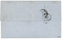LATTAQUIE : 1872 80c (no32) obl. GC 5091 + LATAQUIE SYRIE sur lettre ...