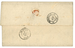 LATTAQUIE : 1880 FRANCE 25c SAGE obl. LATAQUIE SYRIE sur lettre pour ...