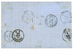 VARNA : 1865 3s + 5s (x2) + 15s canc. LLOYD AGENZIE VARNA on ...
