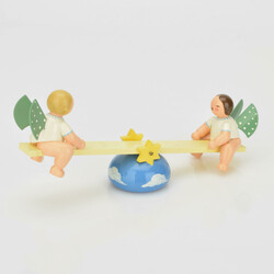 Engel-Wippe Wendt & Kühn, Grünhainichen, Holz, gedrechselt und ...