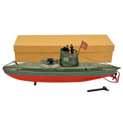   U-Boot U29 Firma Arnold, 1938, Blech farbig lithographiert, mit ...