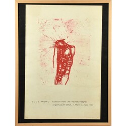 Morgner, Michael (1942 Chemnitz - tätig ebd.) Lithografie in Rot ...
