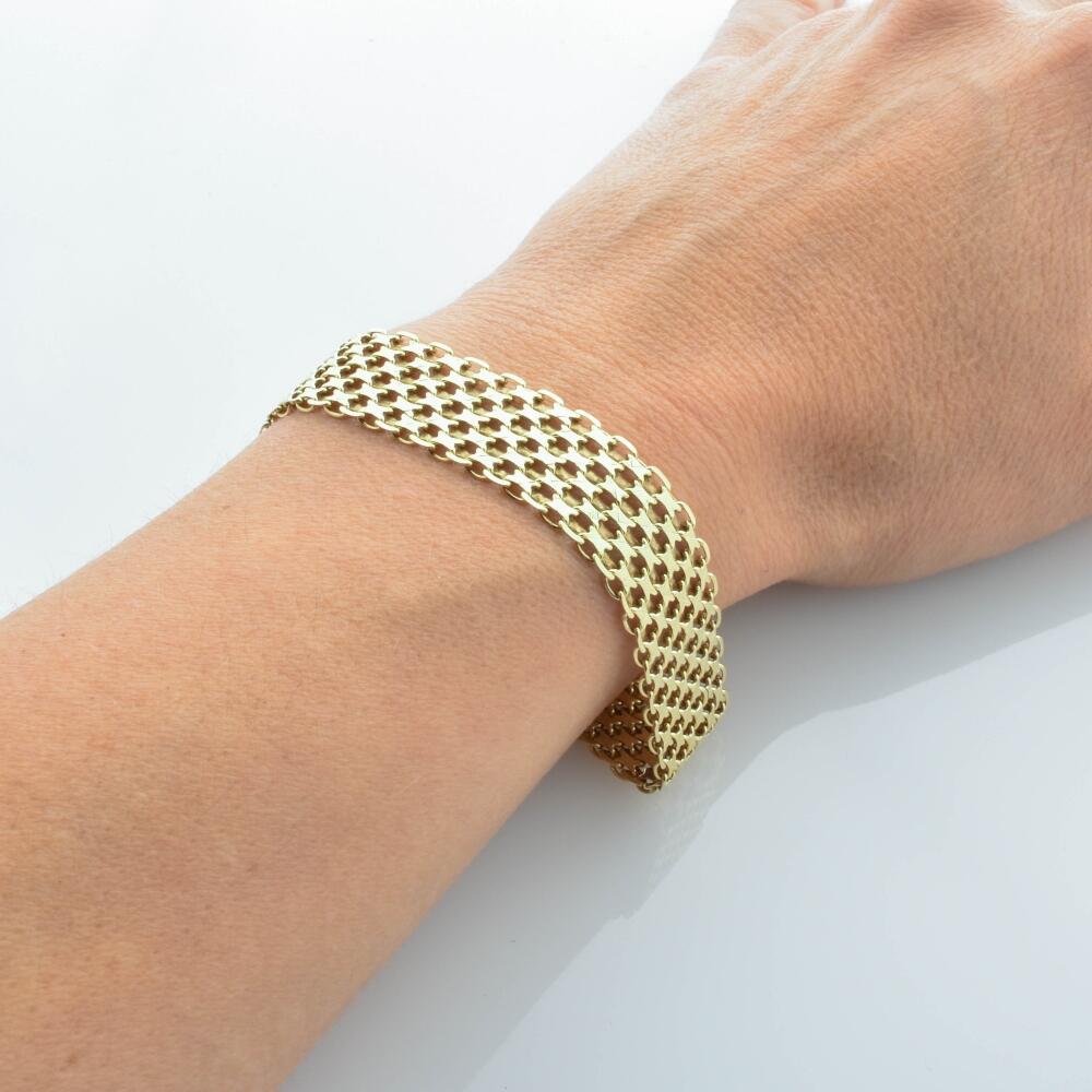 Goldarmband Gelbgold 585, Armband aus beweglichen ...