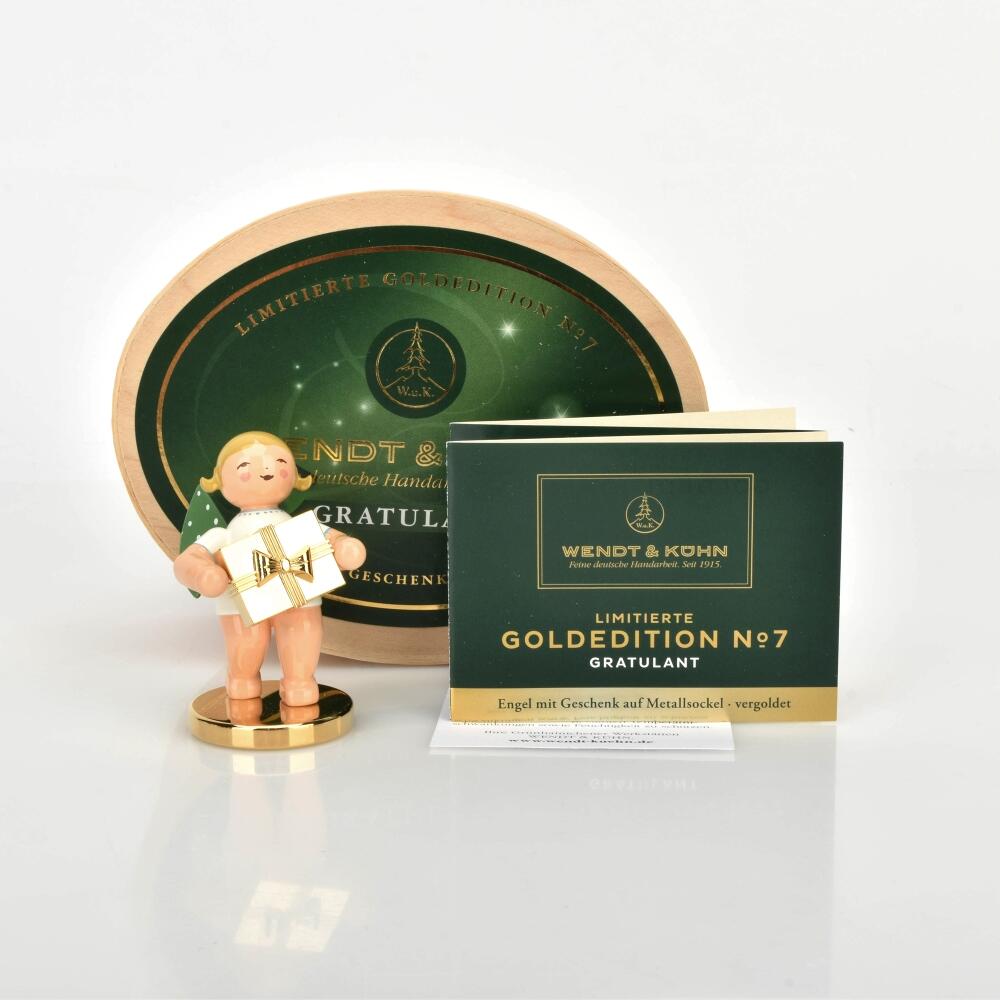 Limitierte Goldedition-Engelfigur 2014 Wendt & Kühn, Grünhainichen, ...
