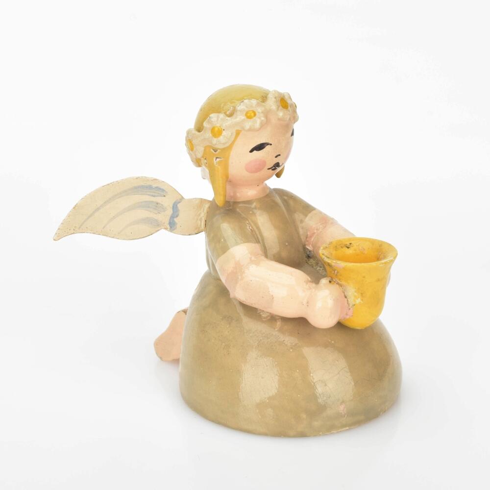 Margeritenengel mit Lichtnapf Wendt & Kühn, Grünhainichen, Holz, ...
