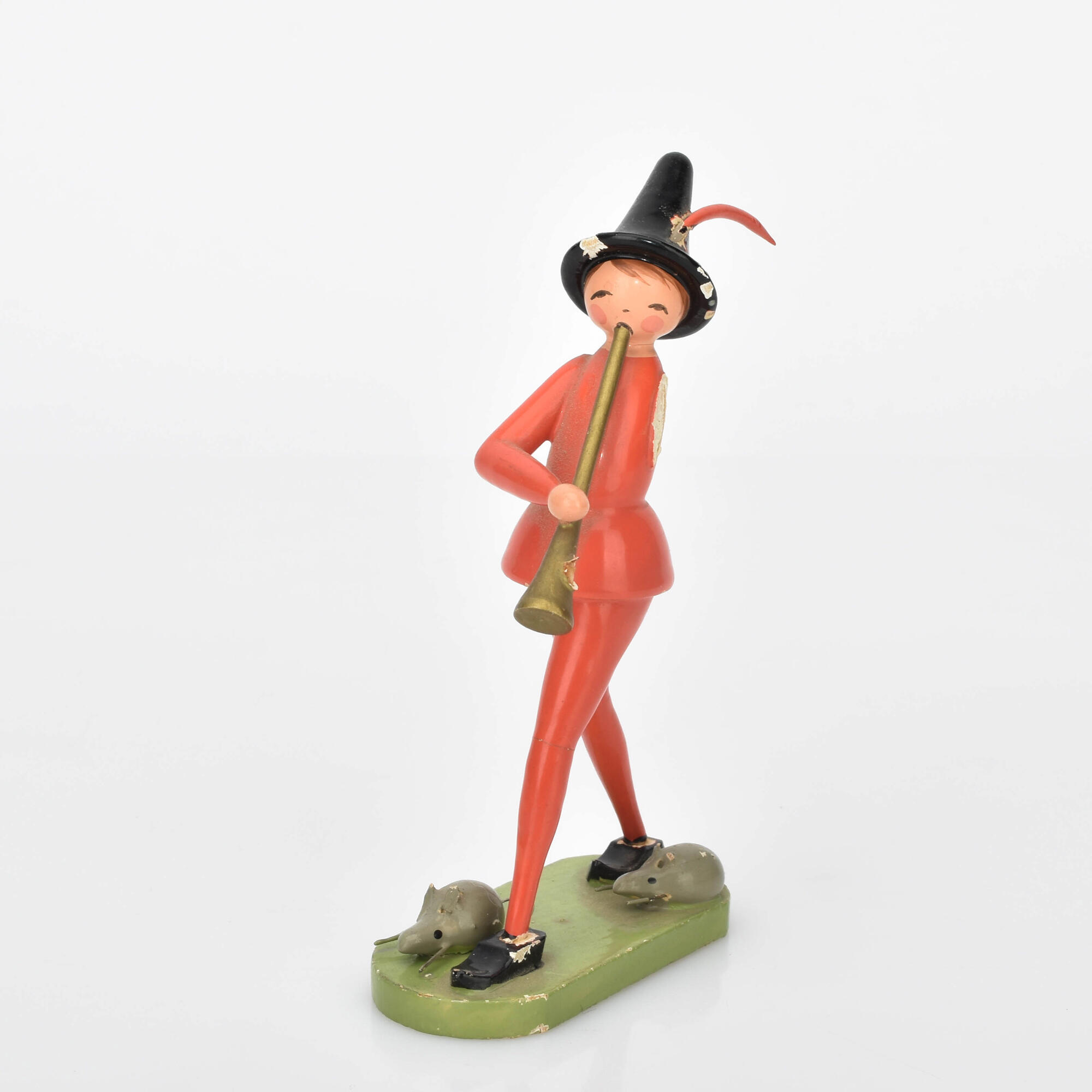 Aufstellfigur Rattenfänger Wendt & Kühn, Grünhainichen, Holz, ...