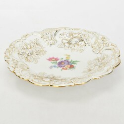 Prunkteller Blumenmalerei Meissen, Schwertermarke, I. Wahl, floral ...