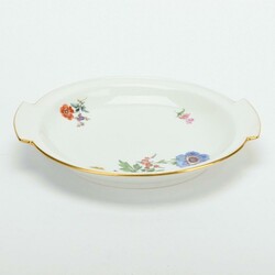 Art déco-Rundschale Blumenmalerei Meissen, Schwertermarke, I. Wahl, ...